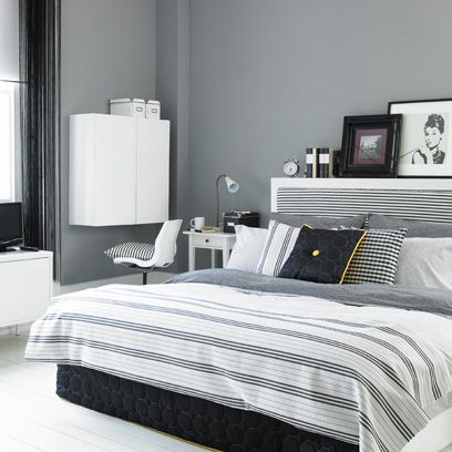 Unique black and grey room ideas Grey Bedroom Ideas Rooms