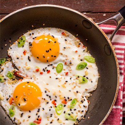 Egg yolk, Fried egg, Food, Meal, Ingredient, Egg white, Breakfast, Dishware, Dish, Kitchen utensil, 