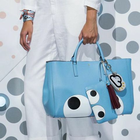 Blue, Bag, Pattern, White, Style, Fashion accessory, Luggage and bags, Shoulder bag, Aqua, Fashion, 