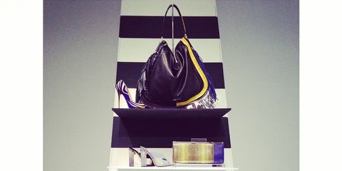 Shelf, Shelving, Purple, Bag, Violet, Shoulder bag, Luggage and bags, Guitar, Leather, Collection, 
