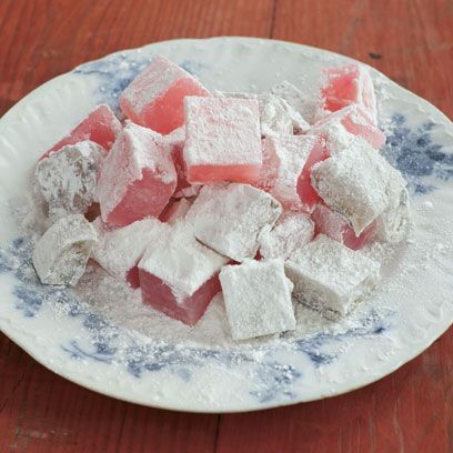 Food, Cuisine, Dish, Turkish delight, Ingredient, Marshmallow, Confectionery, Recipe, Animal fat, American food, 