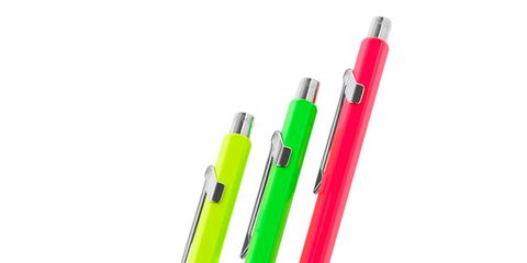 Writing implement, Colorfulness, Stationery, Magenta, Office supplies, Ball pen, Pen, Office instrument, Office equipment, Paper product, 