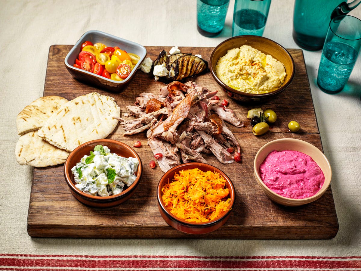 Duck Middle Eastern Mezze Platter Recipe | Dinner Party ...