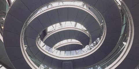 Architecture, Glass, Parallel, Circle, Space, Symmetry, Engineering, Spiral, Daylighting, 