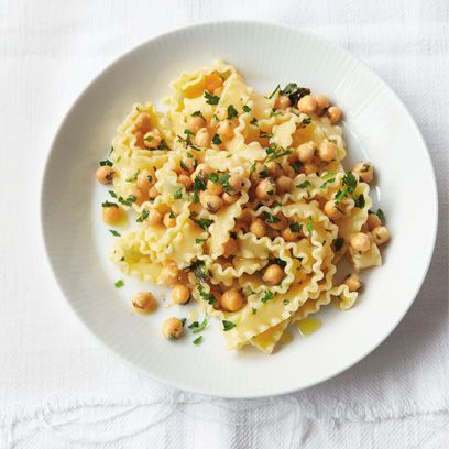 Pasta with chickpeas and lemon recipe