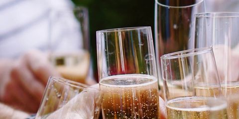 Drink, Champagne cocktail, Champagne stemware, Alcoholic beverage, Champagne, Stemware, Wine, Beer glass, Wine glass, Drinkware, 