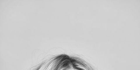Face, Hair, White, Eyebrow, Black-and-white, Lip, Blond, Hairstyle, Portrait, Beauty, 