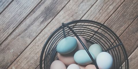 Egg, Ingredient, Egg, Hardwood, Teal, Oval, Wood stain, Easter egg, Natural material, Easter, 