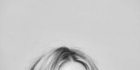 Hair, Face, Eyebrow, Hairstyle, Blond, Lip, Black-and-white, Portrait, Chin, Beauty, 