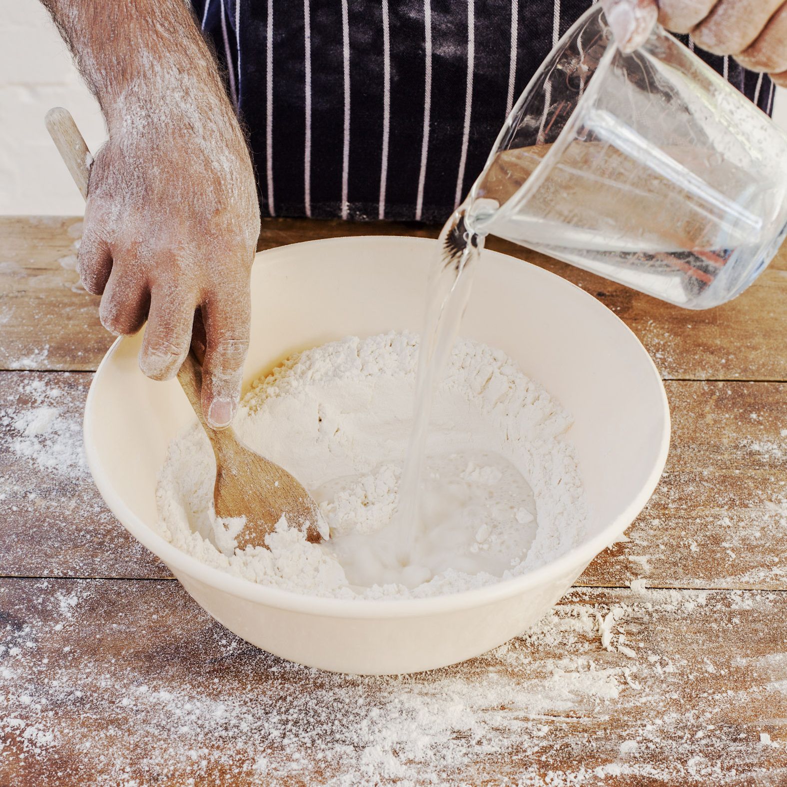 How To Knead And Mix The Perfect Bread By Hand - Making Dough By Hand