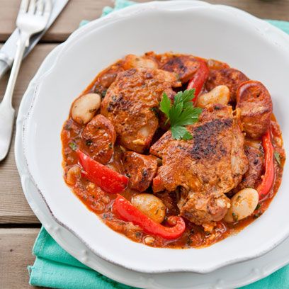 Chicken and chorizo casserole
