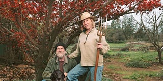 ATA050118organic_img01 Organic farmers Alan Haight and Jo McProud of Riverhill Farm, just outside Nevada City. Haight and McProud have rented the farm to Antonio Garza, who hopes to take it over some day.