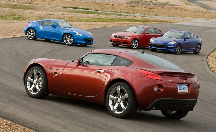 Nissan 370z Vs Bmw 135i Mazda Rx 8 R3 And Pontiac Solstice Gxp Nissan 370z Vs Bmw 135i Mazda Rx 8 R3 And Pontiac Solstice