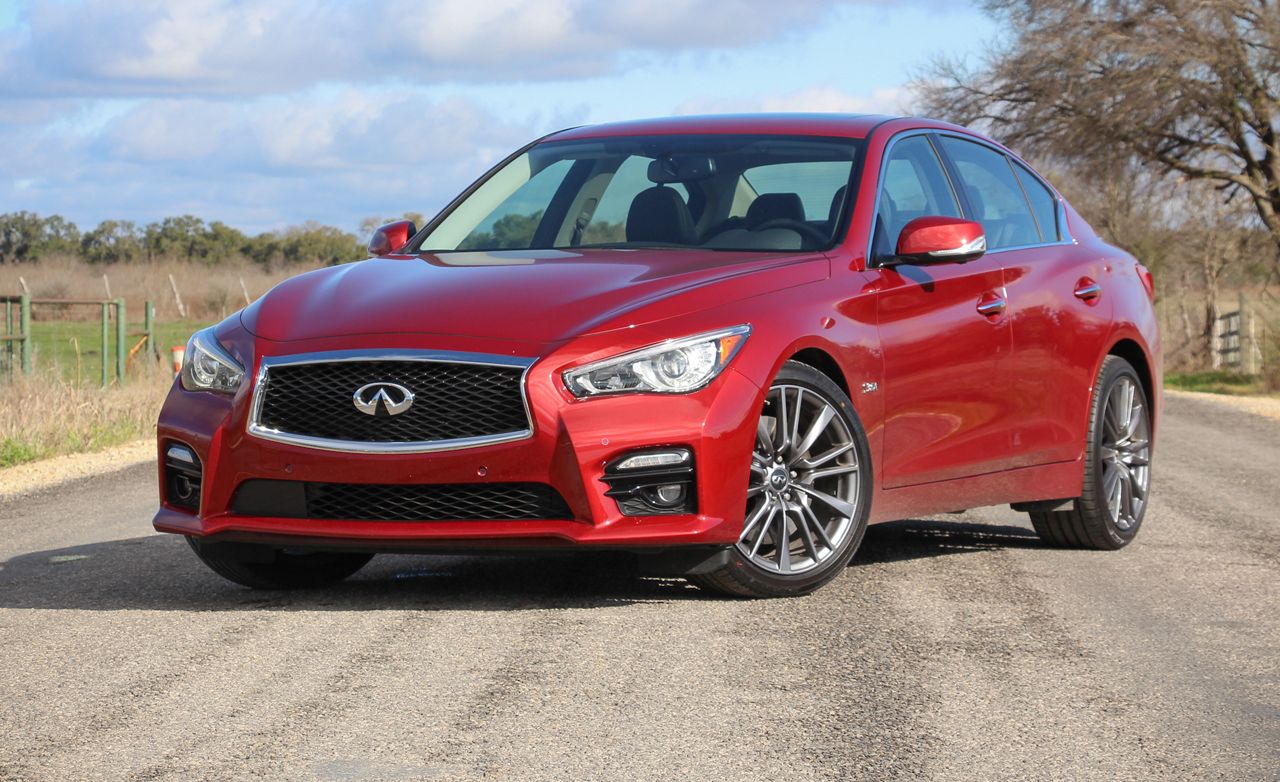 Infiniti q50s red sport