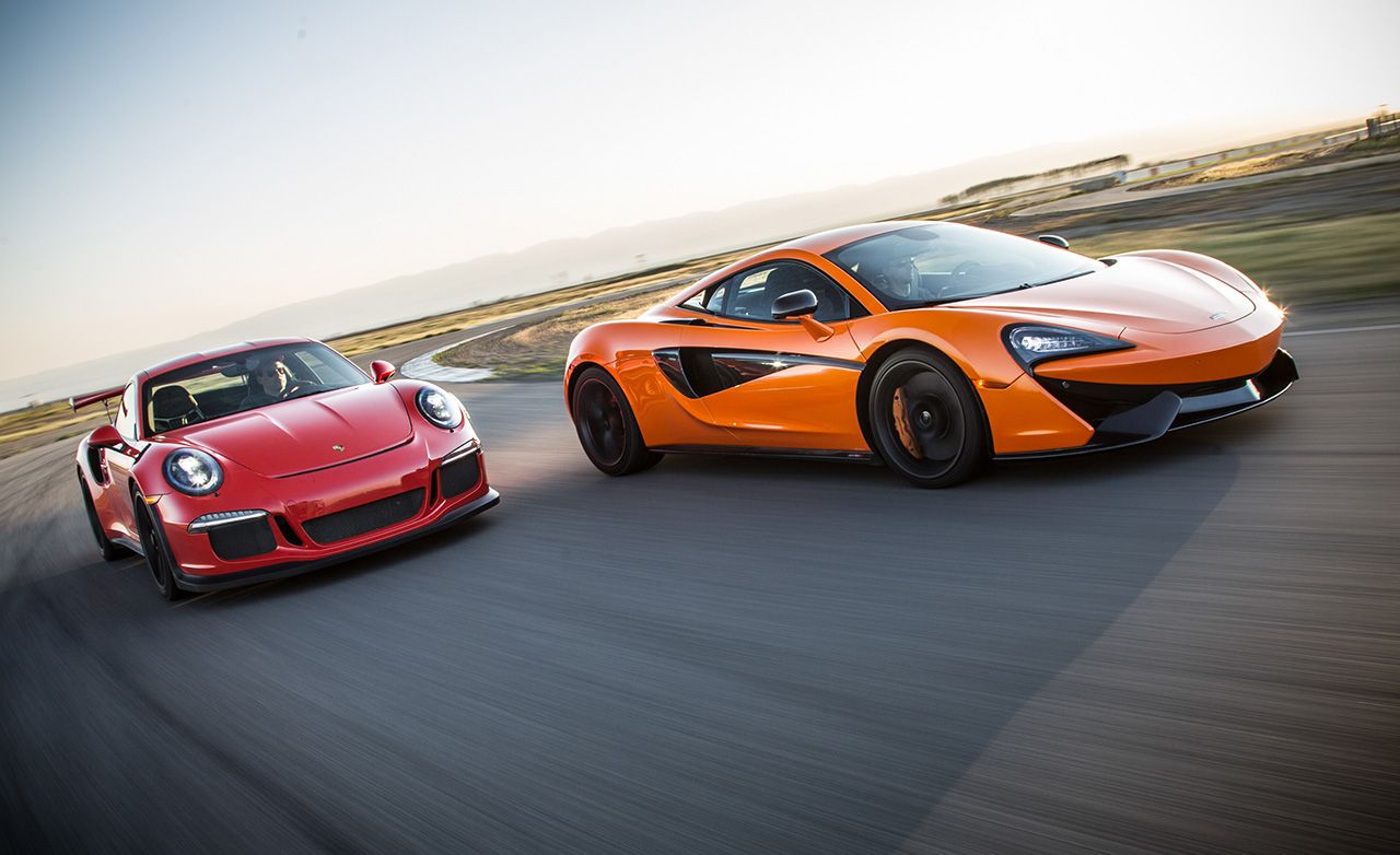 2016 McLaren 570S vs. 2016 Porsche 911 GT3 RS: Performance Data and ...