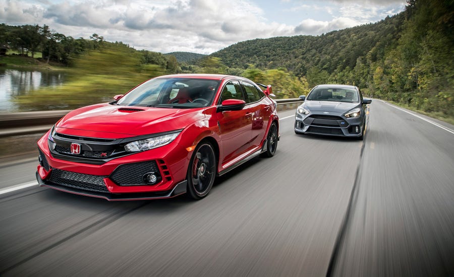 2017 Ford Focus RS vs. 2017 Honda Civic Type R