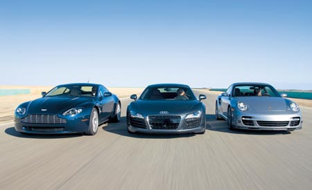 2007 Aston Martin V 8 Vantage Vs 2008 Audi R8 2007