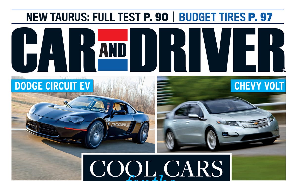 Car And Driver Magazine August 2009 Issue Table Of Contents