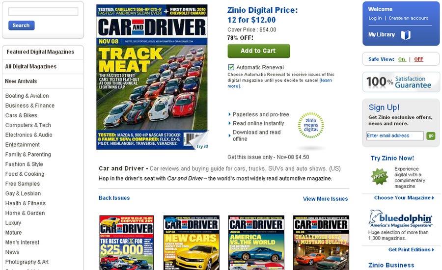 Digital Magazine Subscriptions