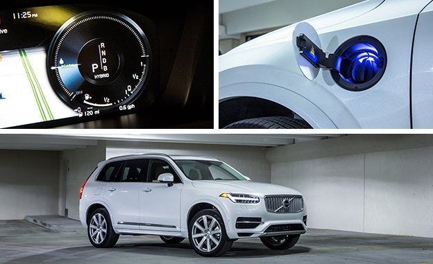 2016 Volvo Xc90 T8 Plug In Hybrid Test Review Car And Driver View 20 Photos In Our Testing A Few Hours Of Charging From 240 Volt Source Gave The Xc90 T8 About 10 Miles Electric Only Range