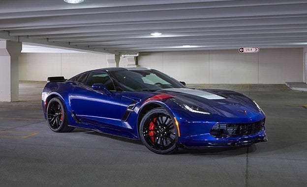 2017 Chevrolet Corvette Grand Sport First Drive Review Car And View 18 Photos This Gs Wears The Familiar Red White And Blue Get Up But 10 Body Colors Six Fender Hash Mark Hues Five Stripe Options Will Be