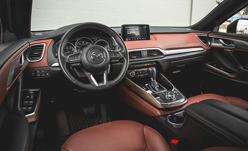 2018 mazda cx 9 interior review car and driver