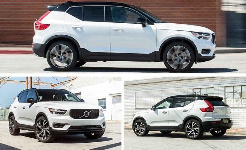 2019 Volvo Xc40 Reviews Price Photos And Specs Car We Also Tested An Blue Car With A White Roof In The Momentum Trim Level Ostensibly One Step Lower Lineup But Same Drivetrain