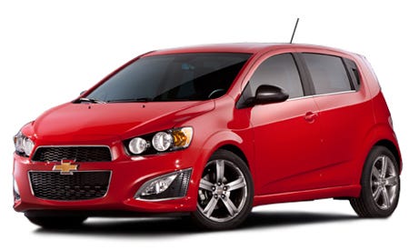 2013 Chevrolet Sonic RS 5dr HB Features and Specs