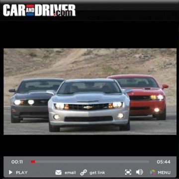 Top 10 Muscle Car Tests Of 2009 Video Muscle Car Comparison Video