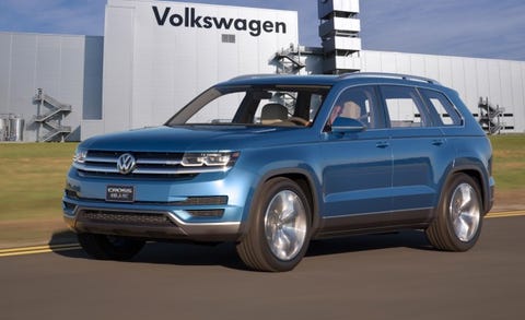 Vw S 2017 Three Row Crossover To Be Built In Tennessee News Car Volkswagen Mid Size Suv