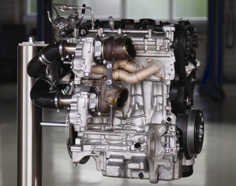 Volvo Triple Boost Four Cylinder Has Three Turbines Makes 450 Hp Volvo Cars Reveals 450 Horse High Performance Drive E Train Concept