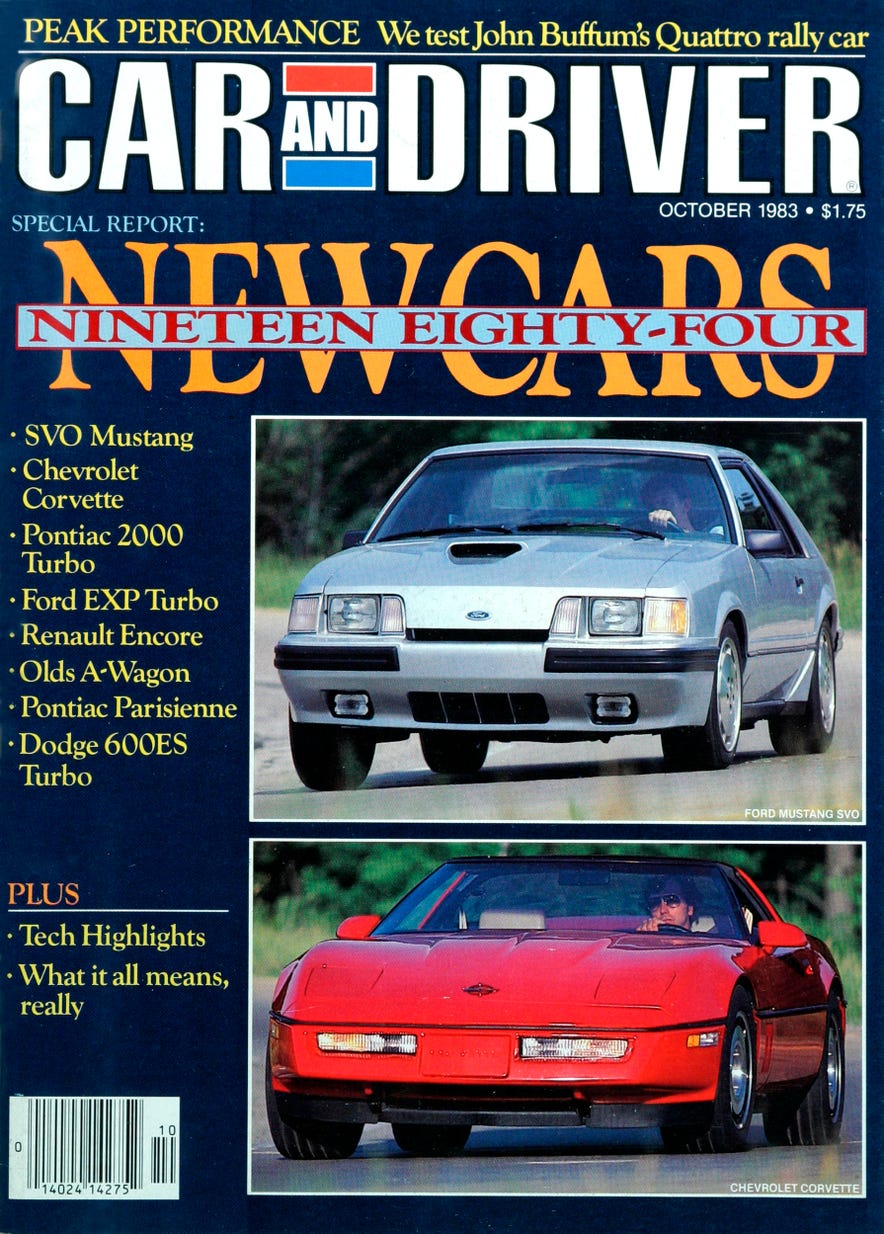 Like, Totally Rad: The Car and Driver Covers of the 1980s