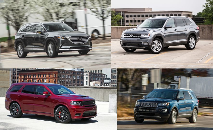 Triplicate: Three-Row Mid-Size Crossovers and SUVs Ranked ...
