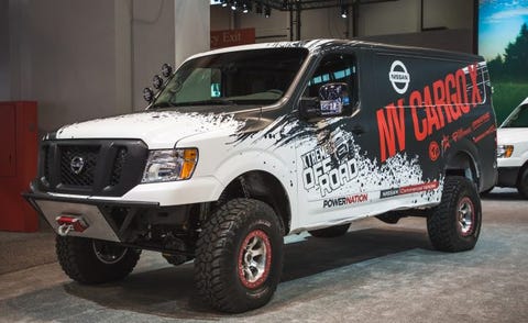 nissan s lifted turbo diesel 4x4 van could deliver packages anywhere
