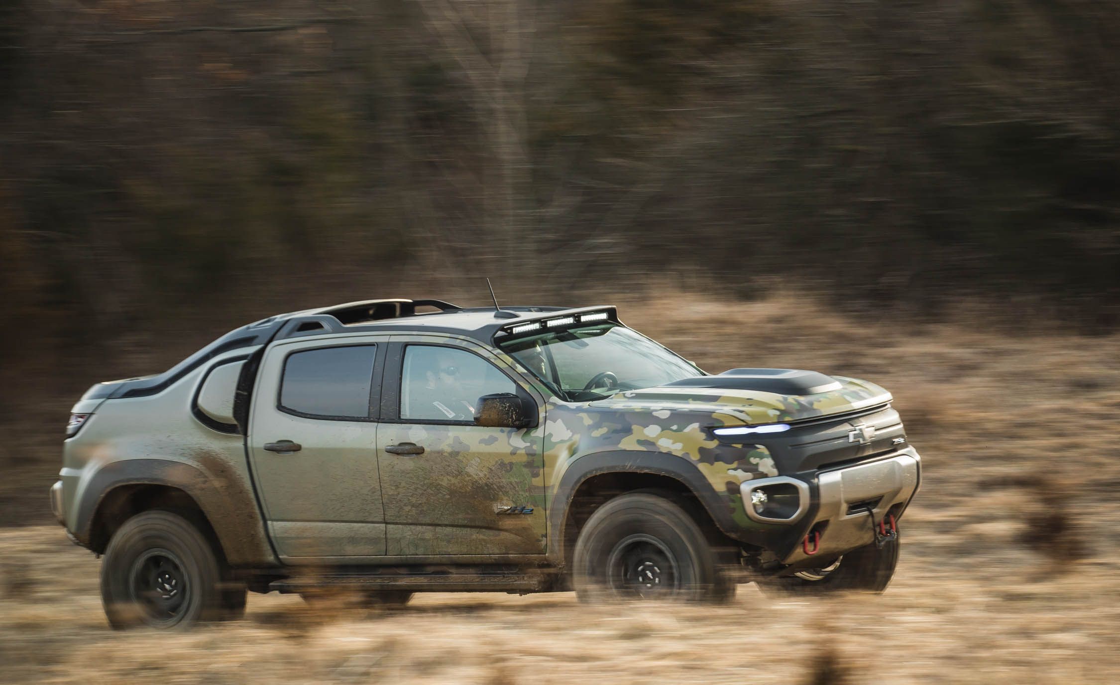 Chevy Colorado ZH2 Hybrid Hydrogen Fuel Cell Mil Vehicle Adventure Rider