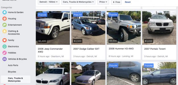 facebook market cars