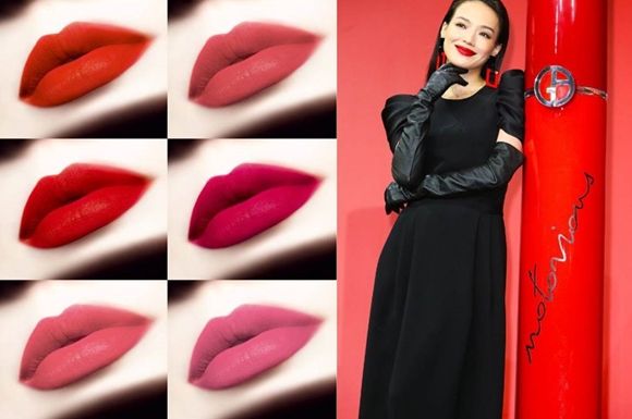 Lip, Red, Dress, Lipstick, Carmine, Coquelicot, Velvet, Makeover, Day dress, Natural material, 