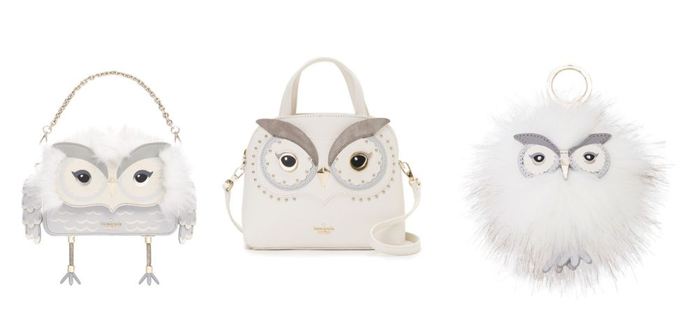White, Bag, Handbag, Fashion accessory, Owl, Beige, Shoulder bag, 