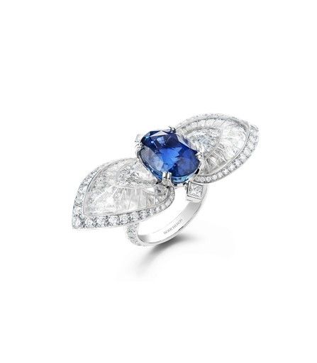 Sapphire, Jewellery, Fashion accessory, Ring, Gemstone, Blue, Engagement ring, Diamond, Cobalt blue, Platinum, 