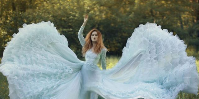 Costume design, Dance, Gown, Embellishment, Costume, Wedding dress, Fictional character, Stock photography, See-through clothing, Angel, 