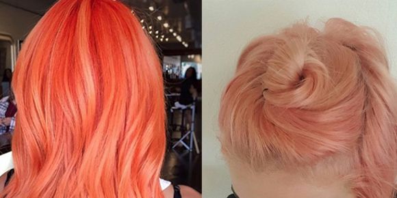 Hairstyle, Red, Orange, Style, Hair coloring, Blond, Red hair, Brown hair, Hair care, Earrings, 