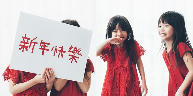 Sleeve, Red, Dress, Pattern, One-piece garment, Bangs, Day dress, Hime cut, Cocktail dress, Child model, 