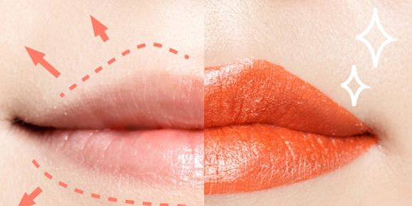 Lip, Skin, Organ, Carmine, Orange, Photography, Close-up, Peach, Coquelicot, Lipstick, 