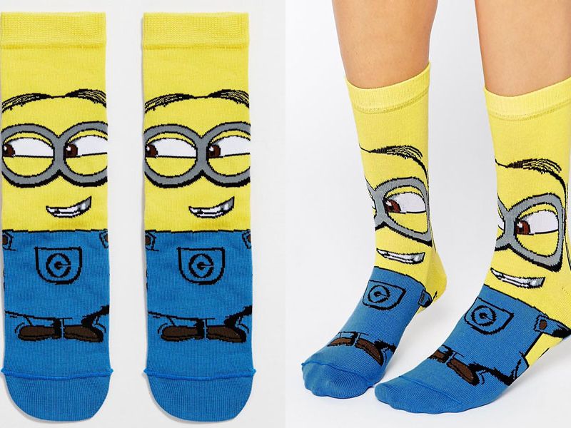 Yellow, Sock, Foot, 