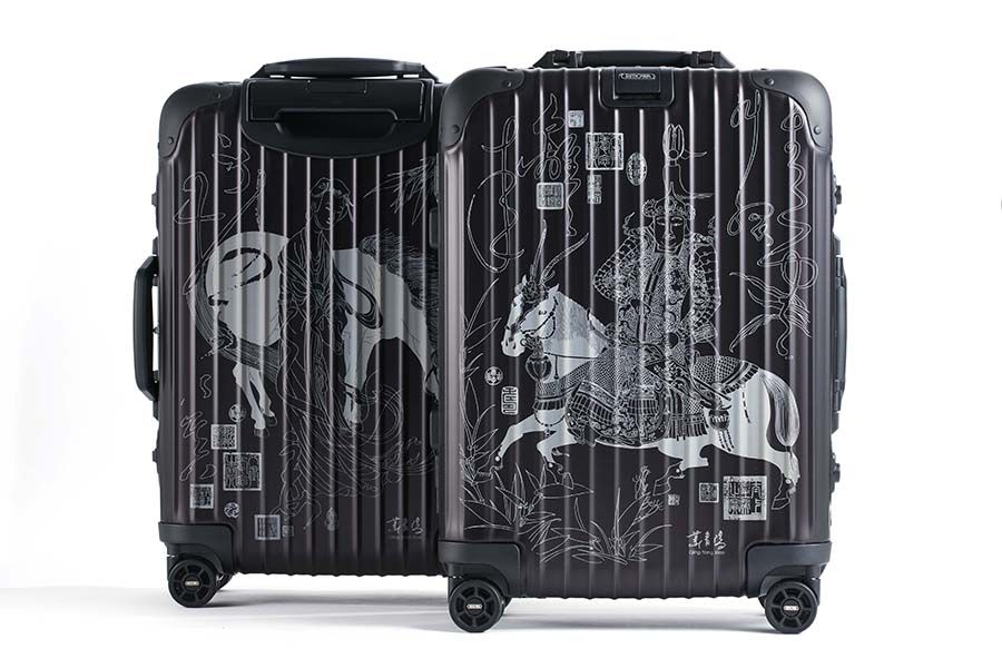 Product, Rolling, Baggage, Plastic, Silver, Graphics, 
