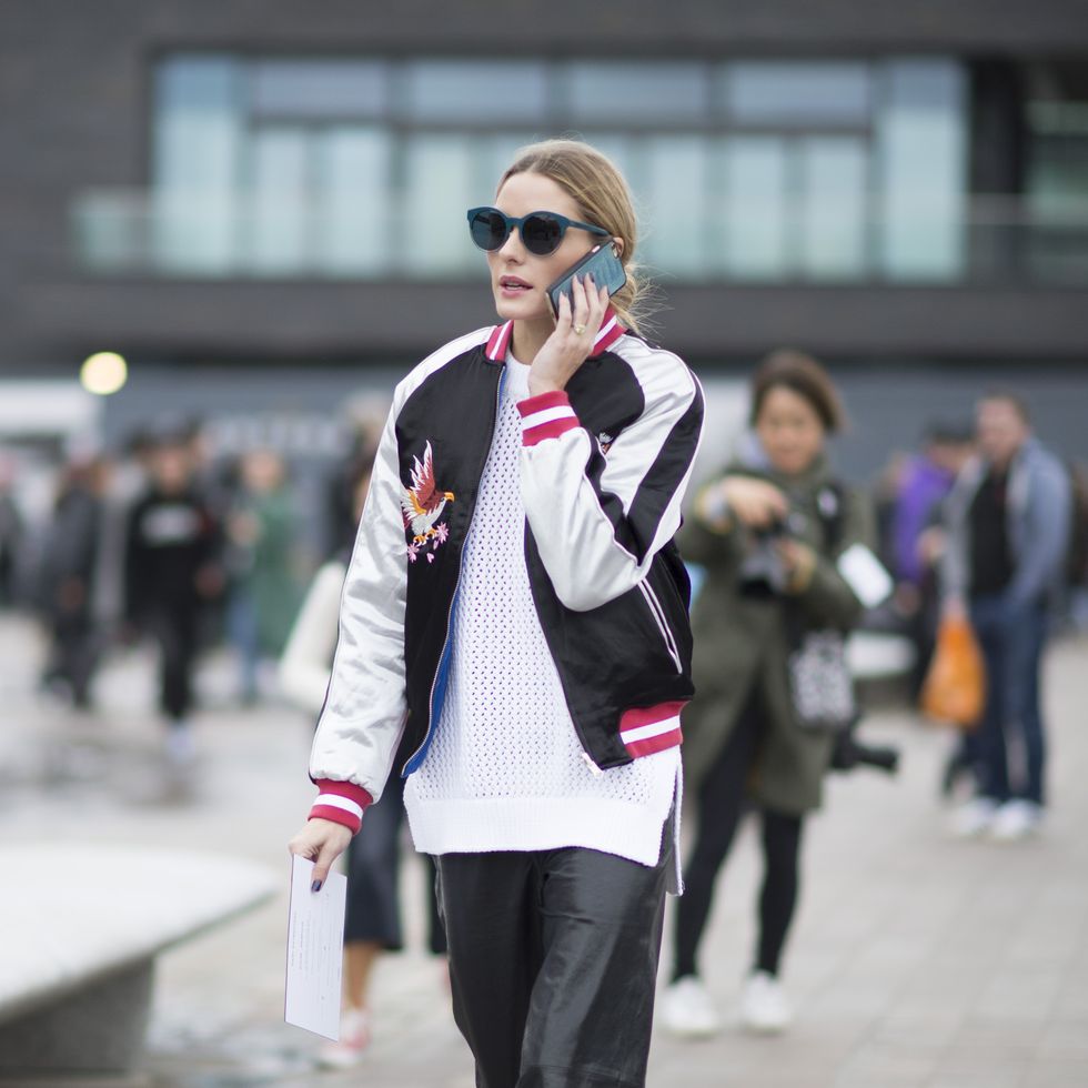 Trousers, Outerwear, Street, Sunglasses, Hat, Bag, Pink, Style, Collar, Coat, 