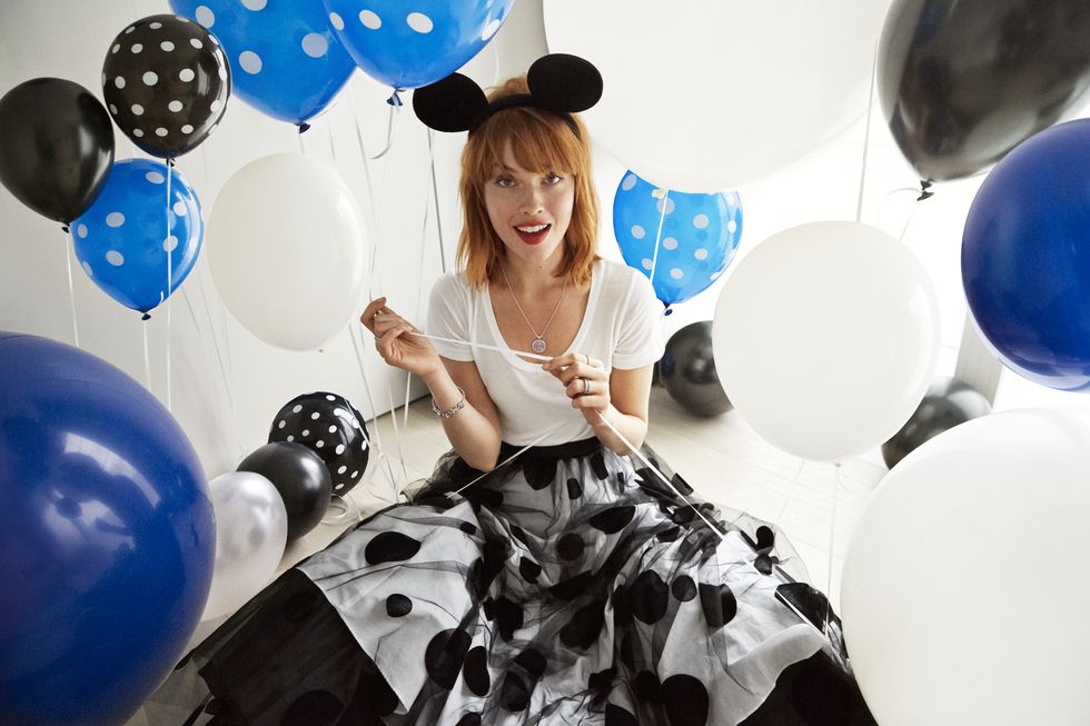 Balloon, White, Black, Blue, Party supply, Fashion, Design, Fun, Party, Photography, 