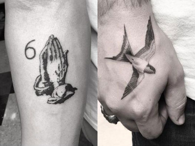 Tattoo, Joint, Wrist, Temporary tattoo, Ink, Drawing, Fish, Carcharhiniformes, 