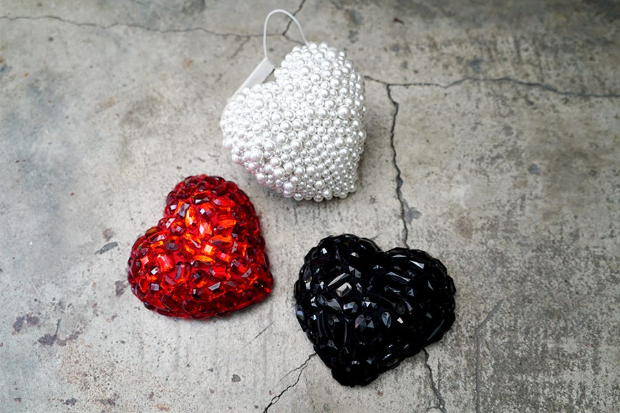Red, Carmine, Heart, Still life photography, Natural material, Craft, Silver, Earrings, Ornament, Body jewelry, 