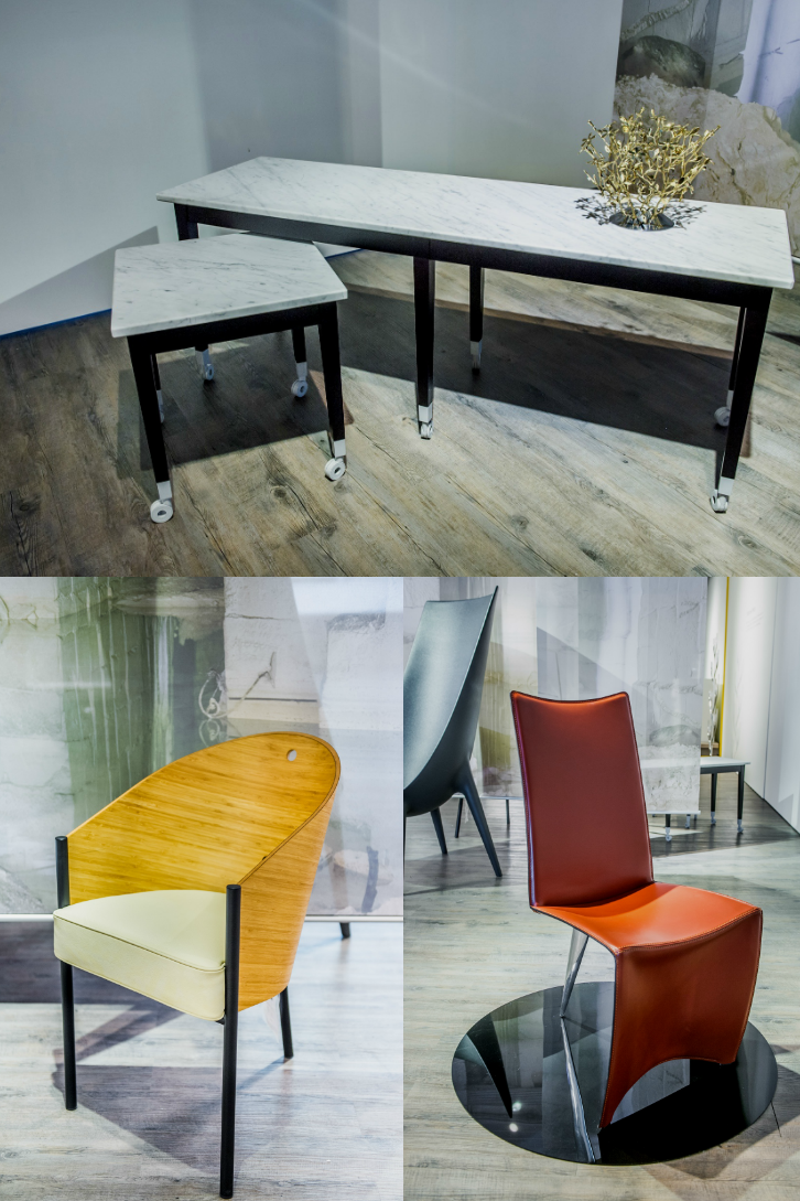 Interior design, Furniture, Floor, Desk, Design, Transparent material, Plywood, Armrest, Writing desk, 